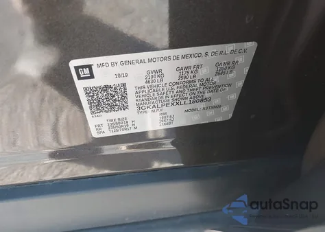 2020 GMC Terrain Fwd Slt from USA, damaged, VIN 3GKALPEXXLL180853